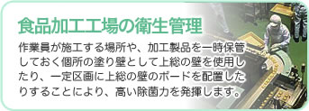 食品加工工場の衛生管理